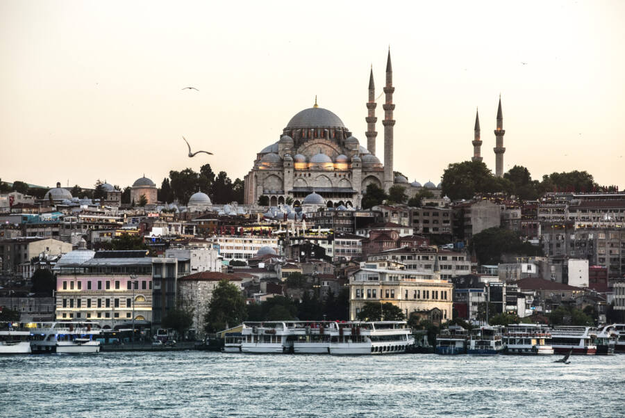 Istanbul, la mosquée Süleymaniye et le Bosphore