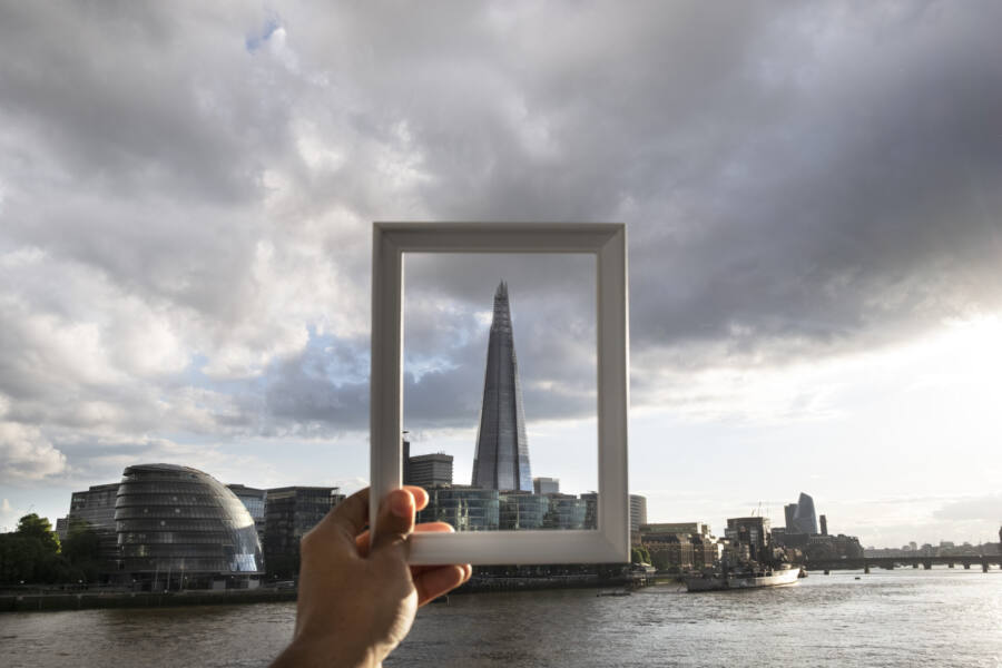 Londres, The Shard vue depuis la Tamise